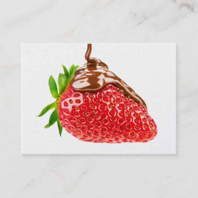 Restaurant / Caterer / Strawberry Business Card (Front)