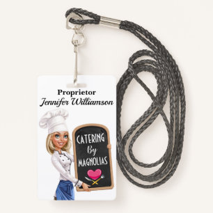 Restaurant - Catering Lanyard Badge  ID Badge
