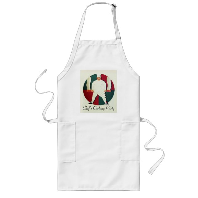 RESTAURANT CHEF COOKING PARTY LONG APRON (Front)
