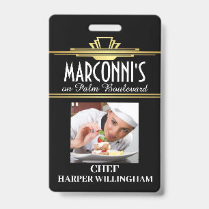 Restaurant Chef Lanyard Badge ID Badge