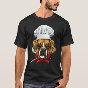 Restaurant German Boxer Chef Cook Kitchen Cooking T-Shirt