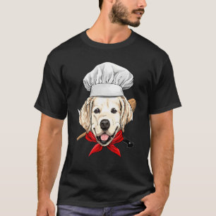 Restaurant Golden Retriever Chef Cook Dog Cooking T-Shirt