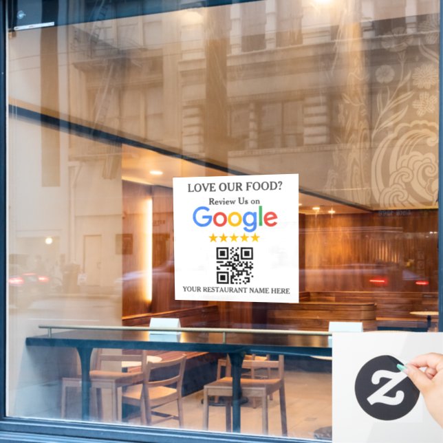 Restaurant Google Review QR Code (Cafe Window)