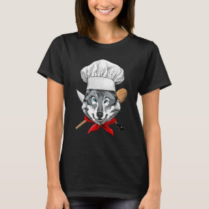 Restaurant Gray Wolf Chef Cook Kitchen Cooking  An T-Shirt