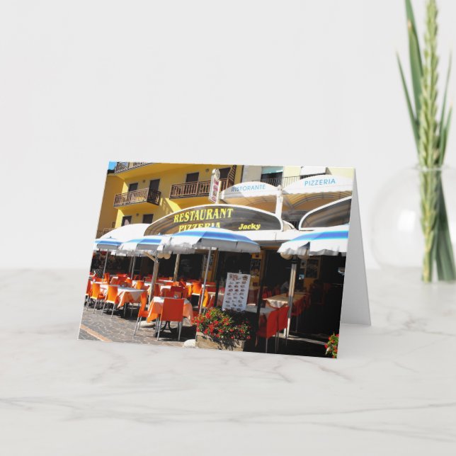 Restaurant in Limone Holiday Card (Front)