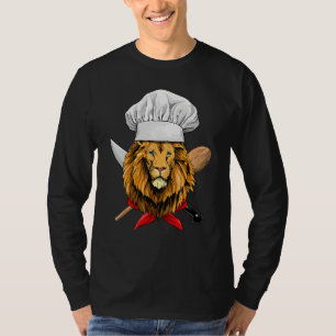 Restaurant Lion Chef Culinary Kitchen Cooking Wil T-Shirt