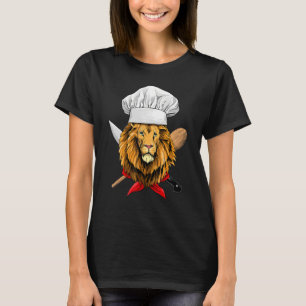 Restaurant Lion Chef Culinary Kitchen Cooking  Wil T-Shirt