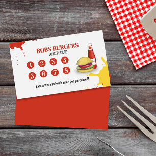 Restaurant Loyalty Card Simple Custom