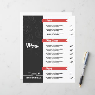 Restaurant Menu Flyer Template