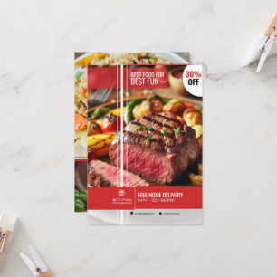 Restaurant Menu Table Tent Template