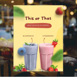 Restaurant Milk Shake Promotional Front Advert