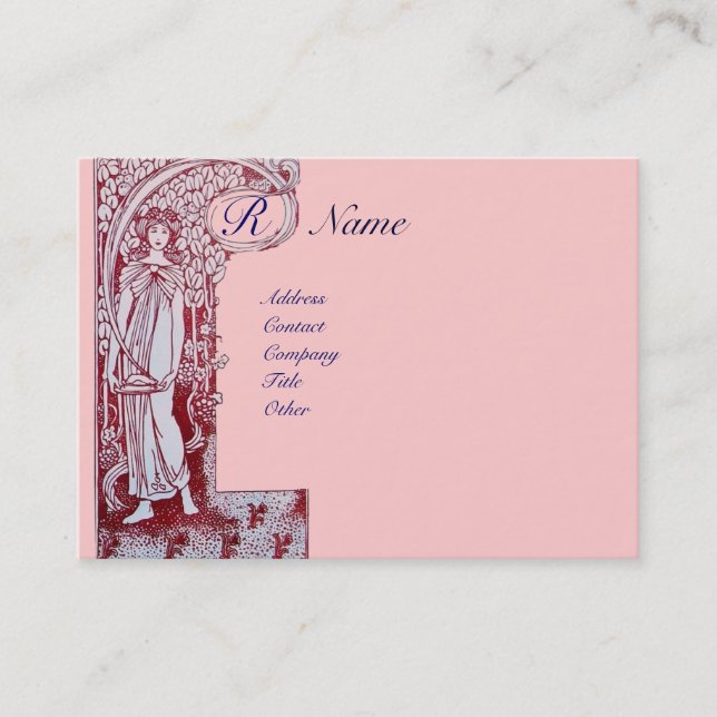 RESTAURANT MONOGRAM 2 BUSINESS CARD (Front)