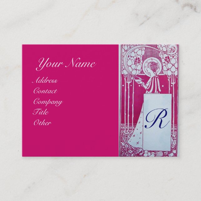 RESTAURANT MONOGRAM BUSINESS CARD (Front)