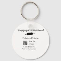 Restaurant name scan QR menu add contact details n