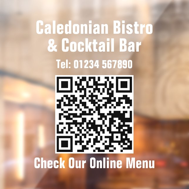 Restaurant Online Menu QR Code (Sheet 2)
