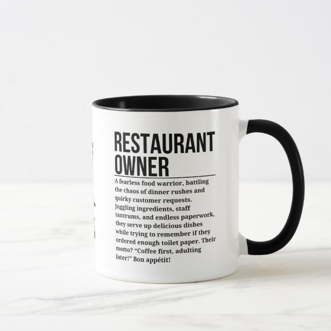 Restaurant Owner Mug (Right)