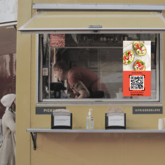 Restaurant Photo Scan QR Code Menu Order  Poster
