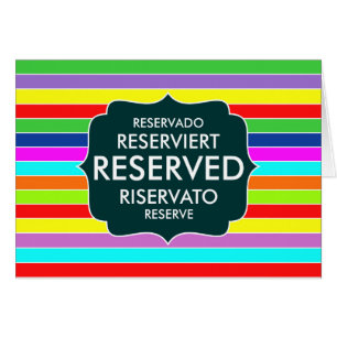 restaurant reserved table sign text symbol stripes