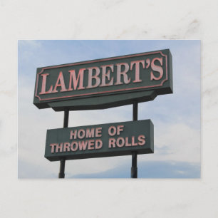 Restaurant Sign Postcard