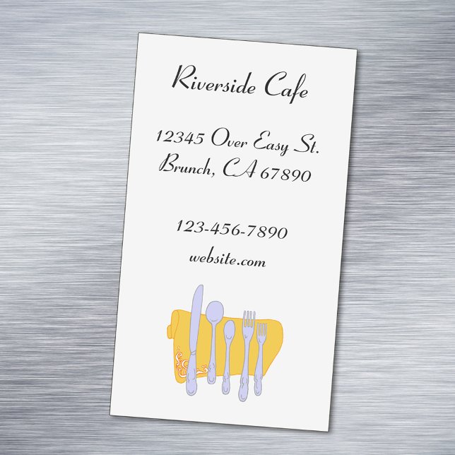 Restaurant Silverware Custom Magnetic Card (Creator Uploaded)