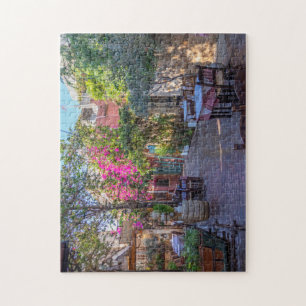 Restaurant tables in Chania, Crete, Greece Jigsaw  Puzzle