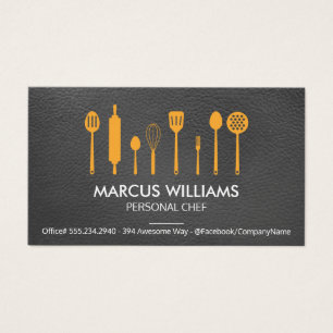 Restaurant Utensils Executive Chef Leather