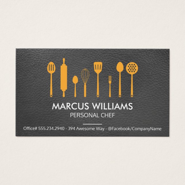 Restaurant Utensils | Executive Chef | Leather (Front)