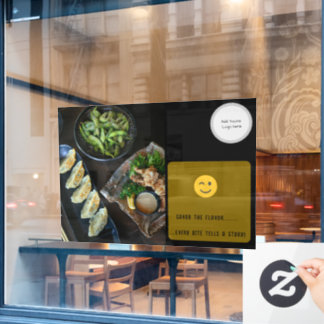 Restaurant Window Cling