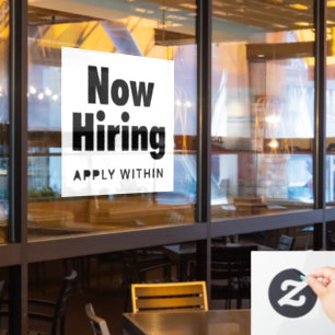 Restaurant Window Cling Signs