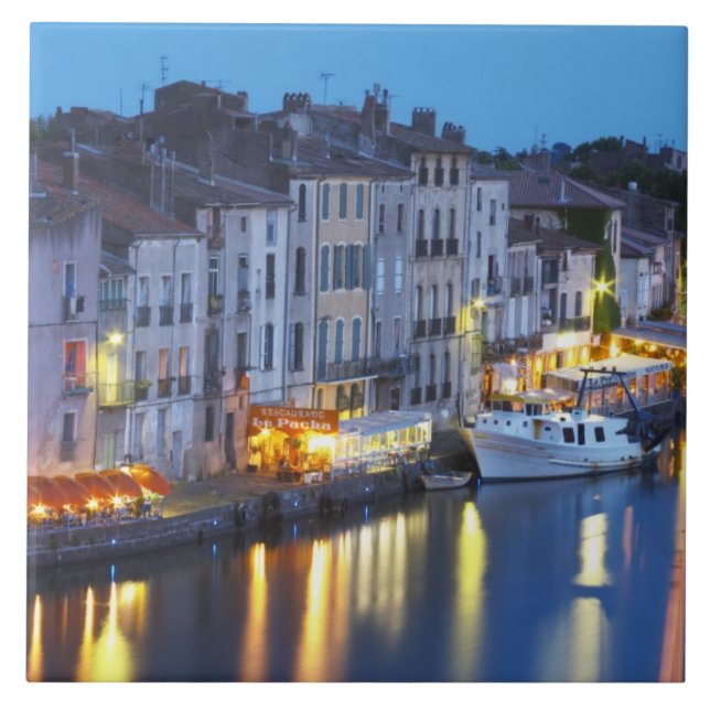 Restaurants along the l'Herault river. L'Herault 2 Tile (Front)