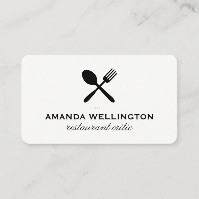 Restaurantuer Business Card (Front)
