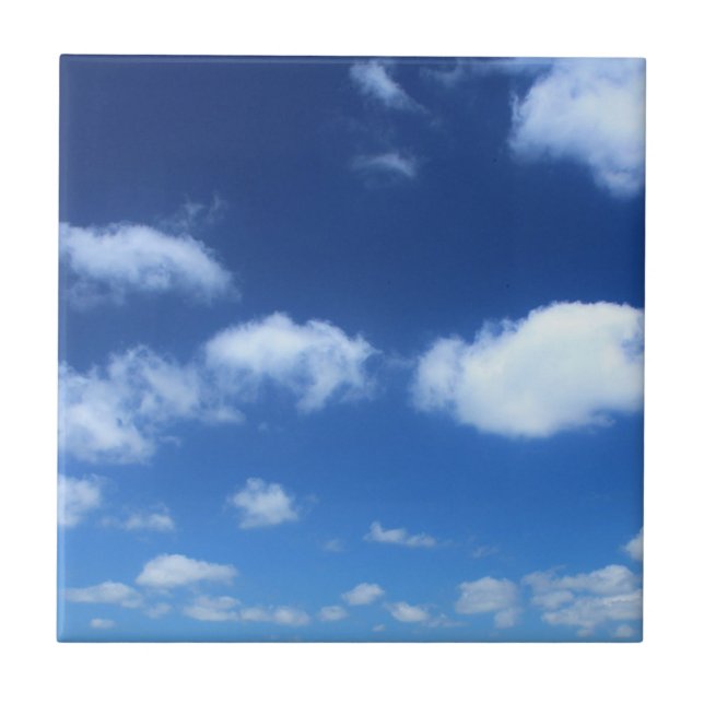 Restful Clouds Photo Tile (Front)