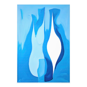 Restful Cobalt Echo Abstract Photo Print