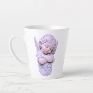 Resting Angel Wall Relief Figure Latte Mug