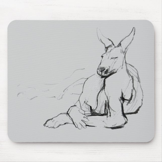 Resting Athlete Mouse Pad (Front)