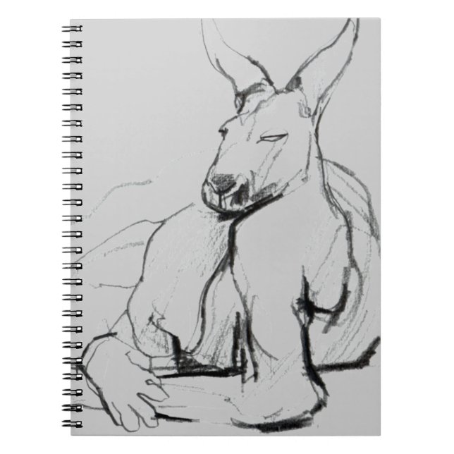 Resting Athlete Spiral Notebook (Front)