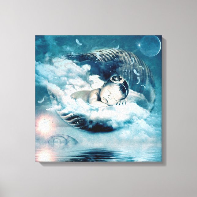 Resting Baby Canvas Print (Front)