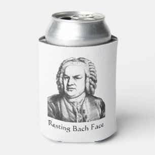 Resting Bach Face Classical Music Composer Can Cooler