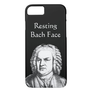 Resting Bach Face Classical Music Composer Case-Mate iPhone Case