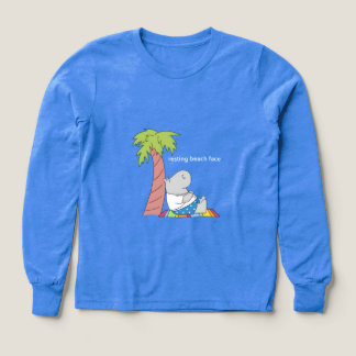 RESTING BEACH FACE belly button hippo Boynton