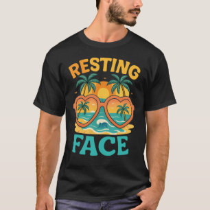 Resting Beach Face Funny Summer T-Shirt – Beach Pu
