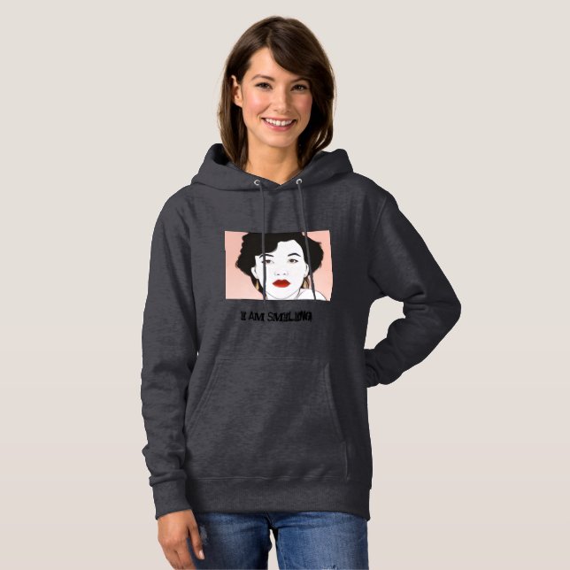 Resting beach face  hoodie (Front Full)