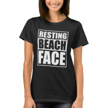 Resting Beach Face Relaxed and Witty Summer Vibe