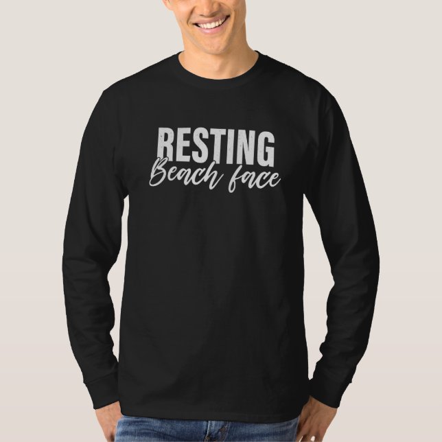 Resting Beach Face T-Shirt (Front)
