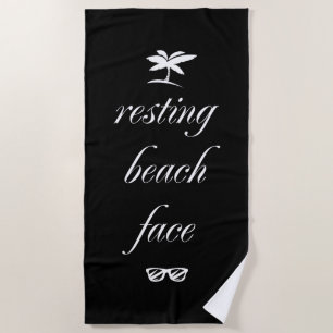 Resting Beach Face Towel