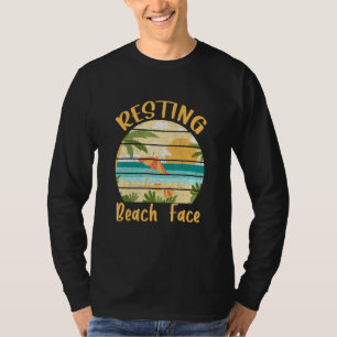 Resting Beach Faces Island Beach T-Shirt