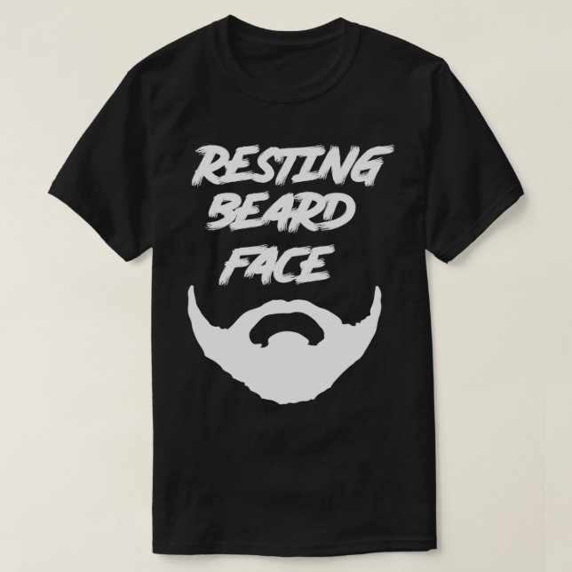 Resting Beard Face 1 T-Shirt (Design Front)