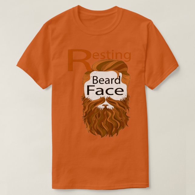 Resting Beard Face Classic TShirt (Design Front)