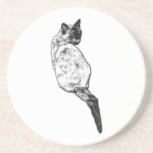 Resting Cat, Peaceful Pause Coaster