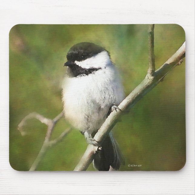 REsting Chikadee - ETSY Mouse Pad (Front)